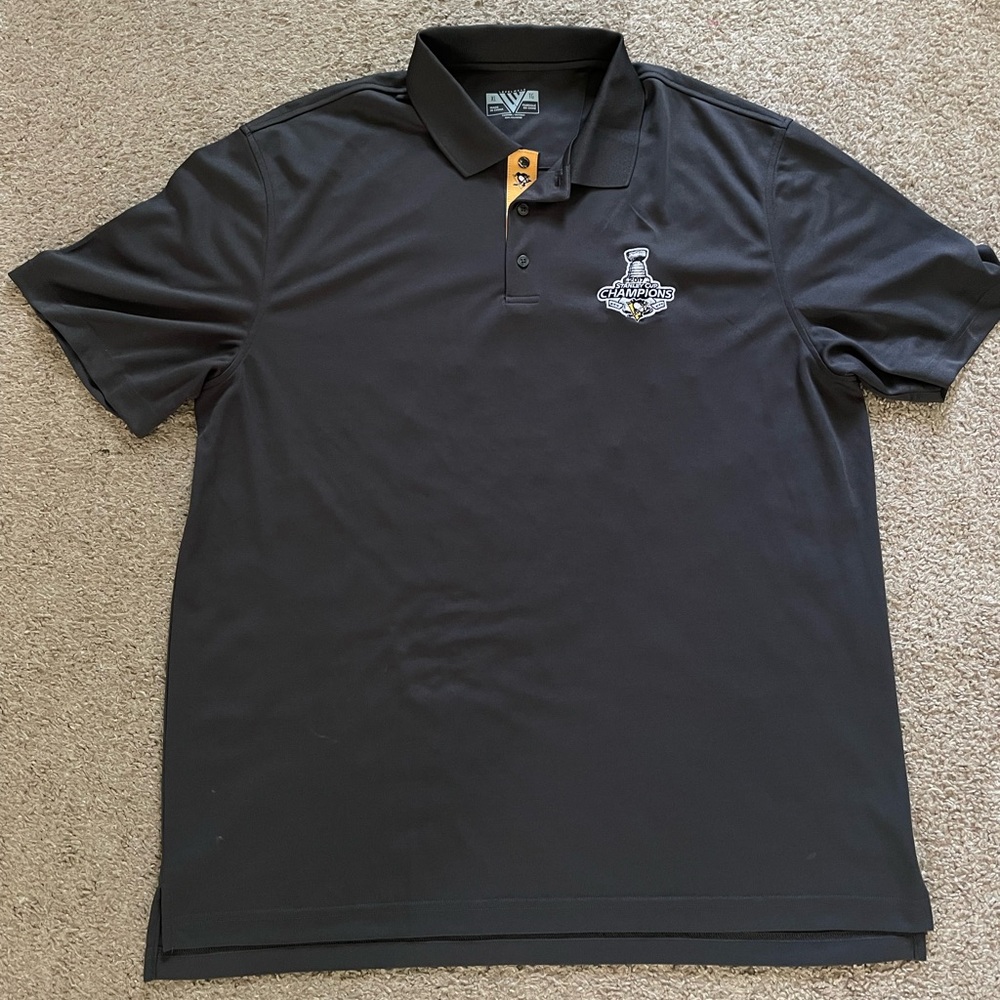 Pittsburgh Penguins Levelwear Men’s NHL Stanley Cup 2017 Championship Polo